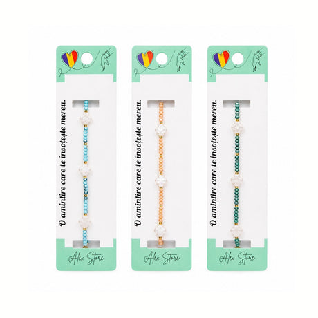 Set 12 Brățări Reglabile cu Pandantive Trifoi – Brățări Elegante cu Cristale