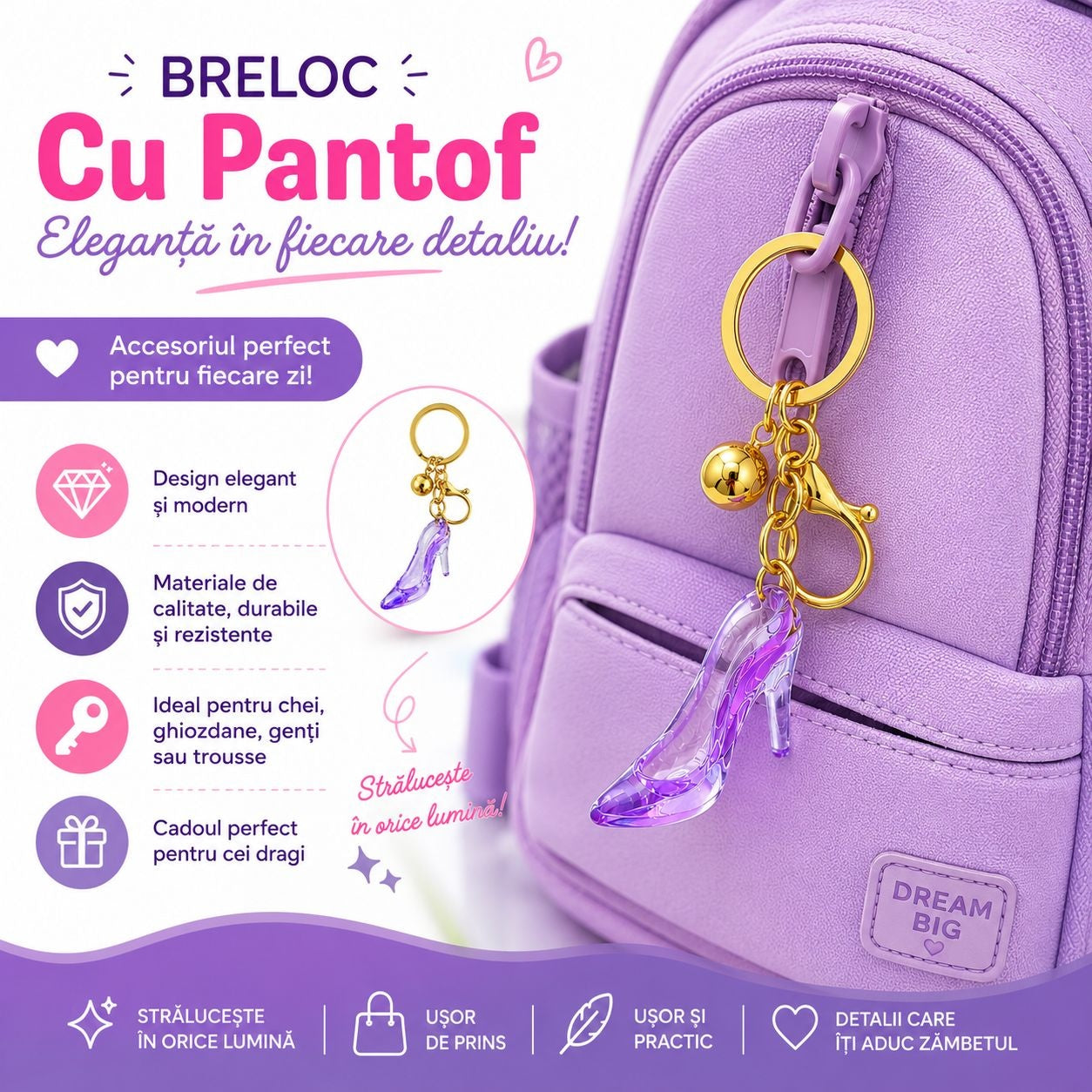 Set 12 Brelocuri Pantof cu Toc 6.5 cm – Mix Culori, Accesorii Elegante pentru Chei și Genți