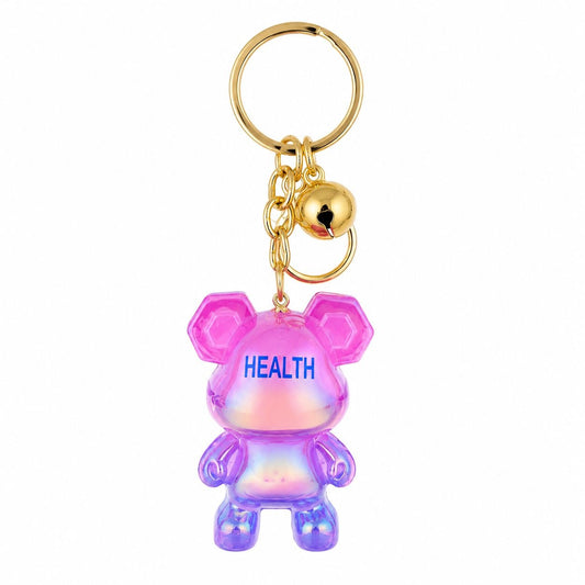 Set 12 Brelocuri Ursuleț 5,5 cm – Mix Culori Iridescente, Accesorii pentru Chei și Ghiozdan