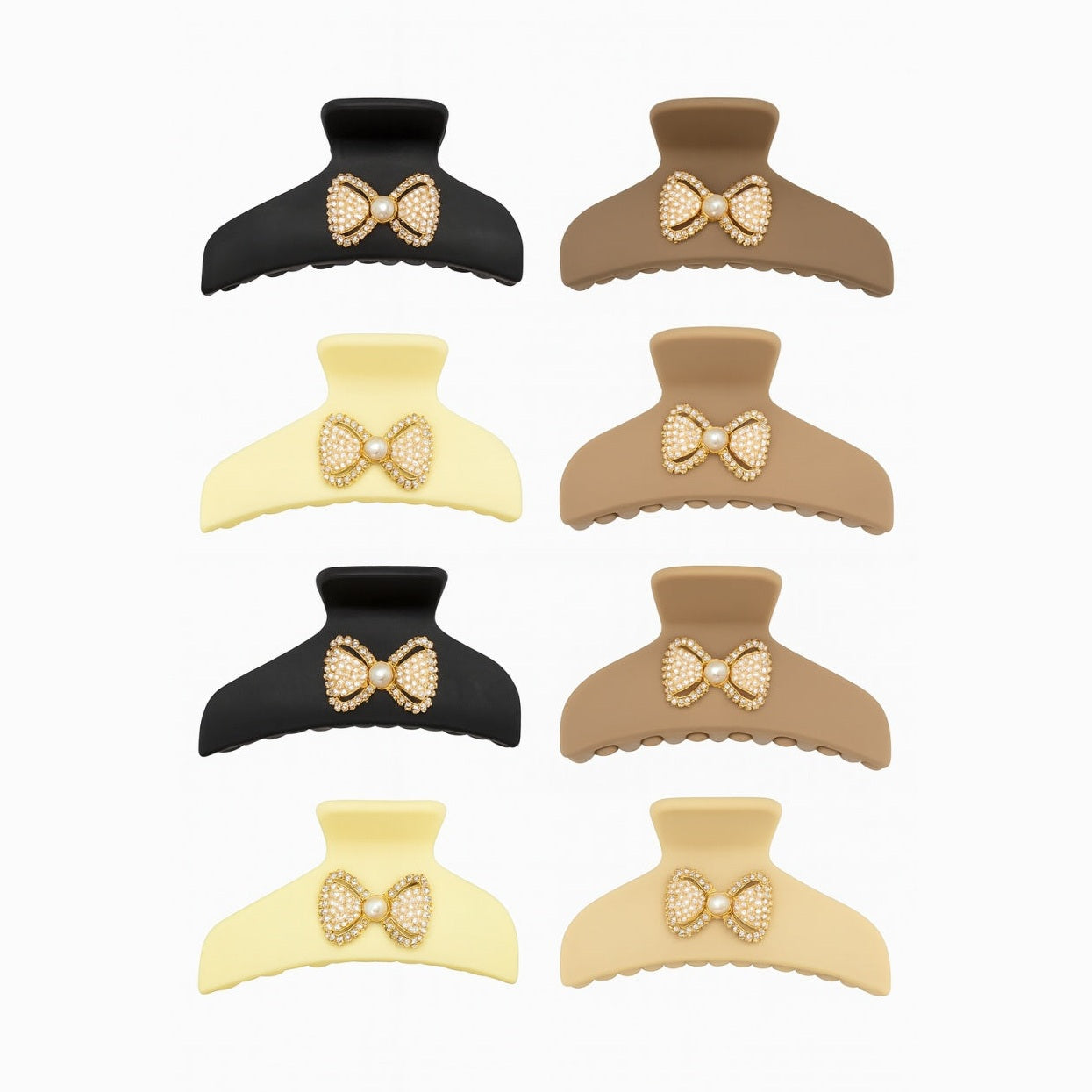 Set 12 Cleme Par 11cm cu Funda cu Perle , Accesorii Elegante Mat pentru Coafuri