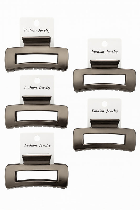 Set 12 Cleme Par 11cm Gunmetal , Accesorii Metalizate Rezistente pentru Coafuri