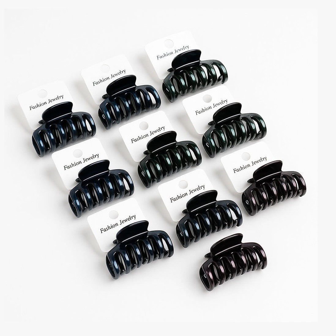 Set 12 Cleme Par 11cm Sidefate Multicolor , Accesorii Rezistente si Elegante