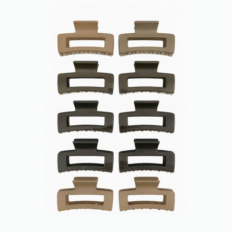 Set 12 Cleme Par 13cm Matte Neutre , Accesorii Rezistente pentru Par Lung
