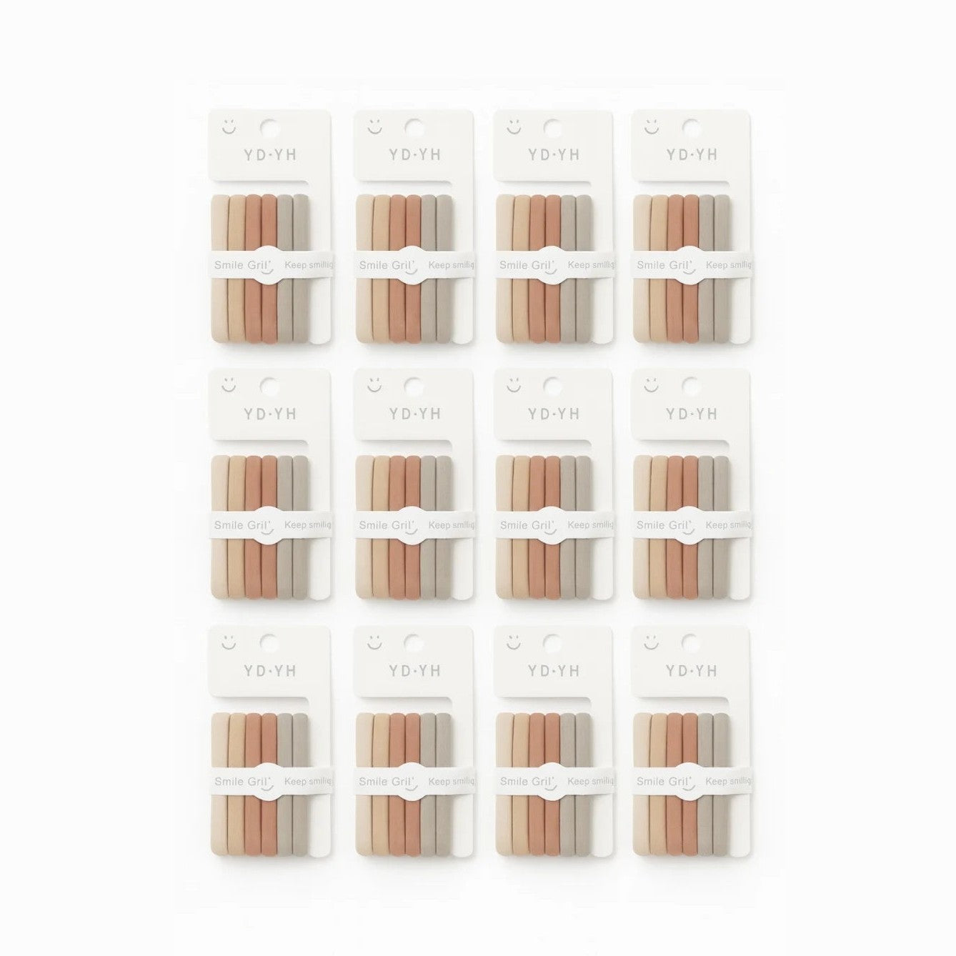 Set 12 elastice par nud, rezistente, 6 elastice pe card, pentru uz zilnic