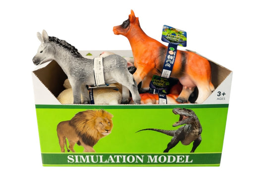 Set 12 Figurine Animale Domestice Realistice Din Plastic Educativ și Interactiv