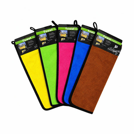 Set 12 Lavete Auto din Microfibra 30x40 CM, Diferite Culori, Foarte Absorbante