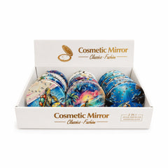 Set 12 oglinzi cosmetice 7 cm cu broaște țestoase, oglindă dublă , compacte, portabile