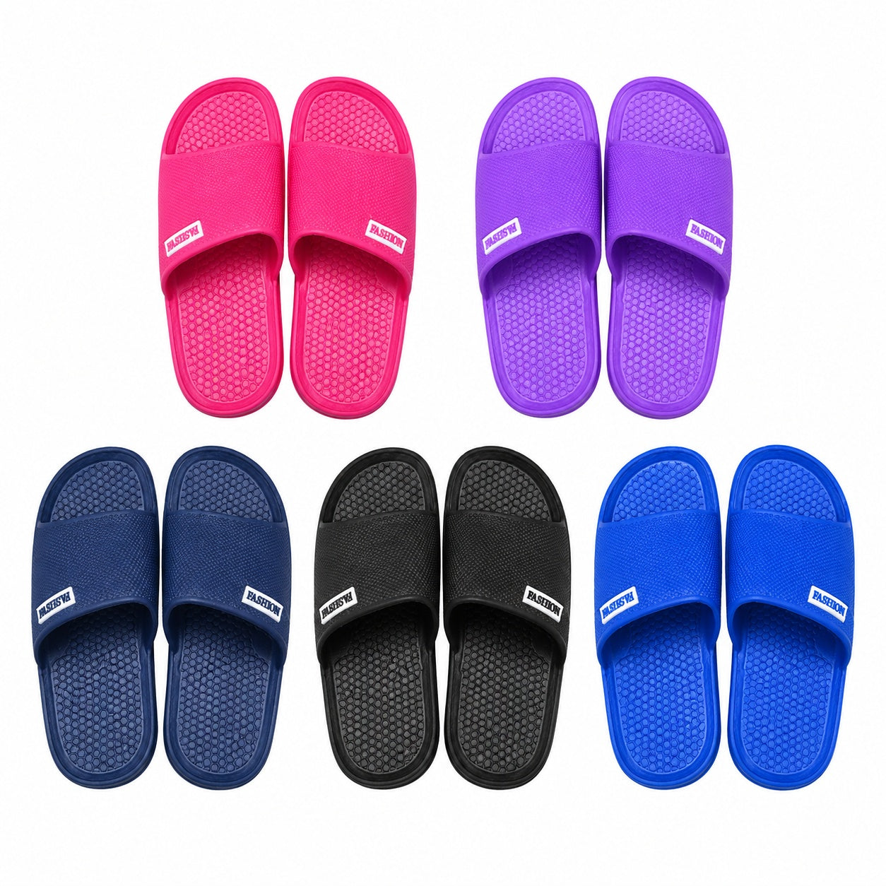 Set 12 Perechi Papuci Unisex Antiderapanți – Mărimi 36-41, Mix Culori, Ușori și Confortabili