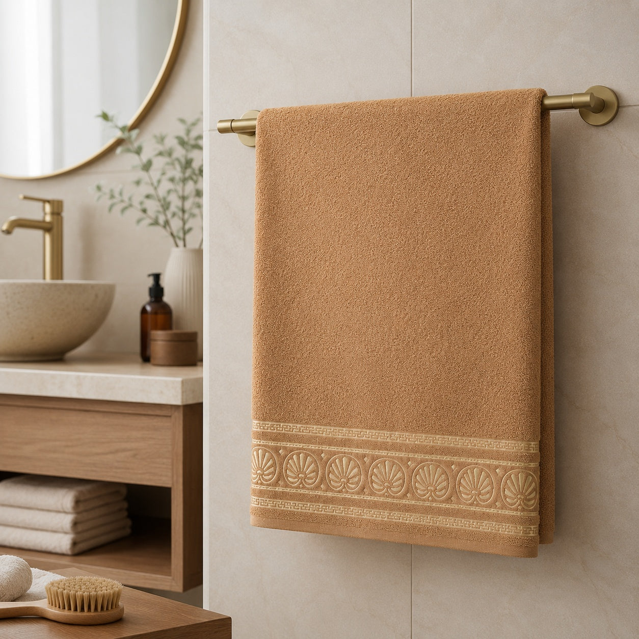 Set 12 Prosoape de Baie 70x140 cm – Prosoape Mari din Poliester, 6 Culori Elegante, Absorbante și Rezistente