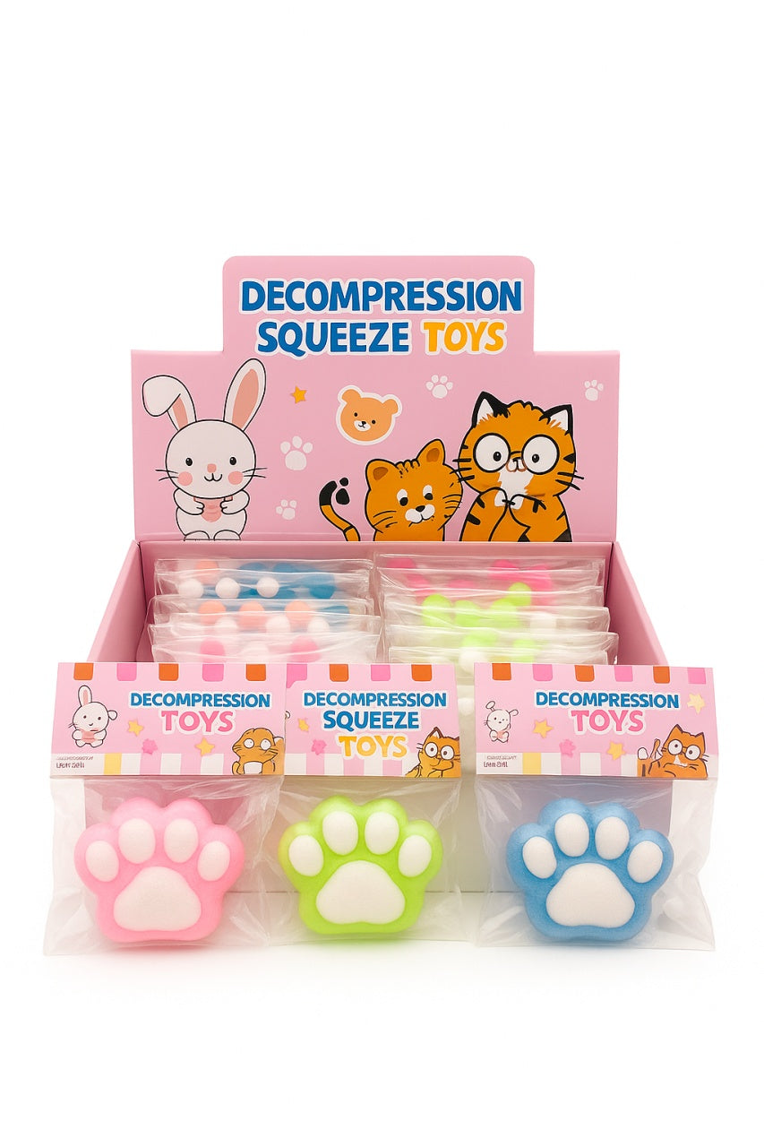 Set 16 squishy labuta colorata, jucarie antistres moale, spumoasa, pentru copii