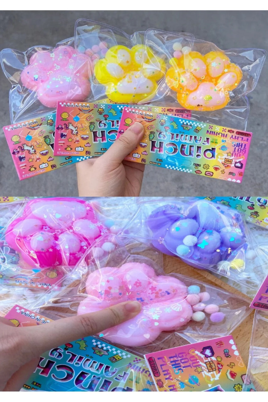 Set 16 squishy labuta gel Pinch Family, jucarii antistres moi, colorate, pentru copii
