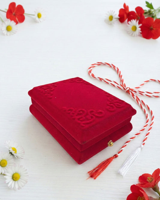 Set 24 Bratari Martisor cu Potcoava Aurie, Strasuri si Talisman Protector, 12x3cm