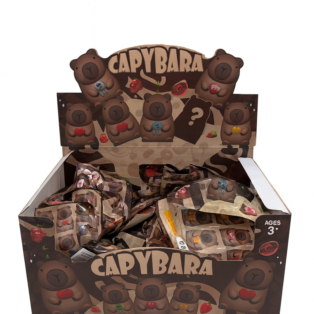 Set 24 Figurine Capibara Cute , Blind Pack Surprise, Jucarii Colectibile
