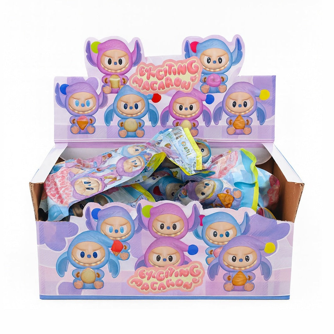 Set 24 Figurine Exciting Macaron , Blind Pack Surprise, Jucarii Colectibile Kawaii