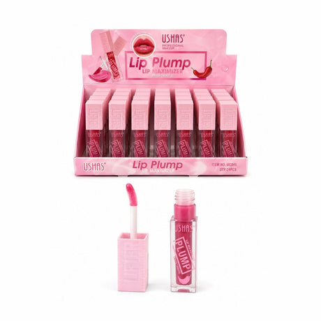 Set 24 Luciuri de Buze Volumizante USHAS Lip Plump – Efect Plumping, Textură Lejeră și Strălucire Intensă