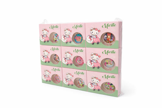 Set 27 Insigne Martisor pentru Copii cu Design Colorat, Ambalaj Individual, 7x1x9 cm