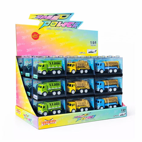 Set 36 mașinuțe din metal New Power la scară 1:64, model XL7777-122