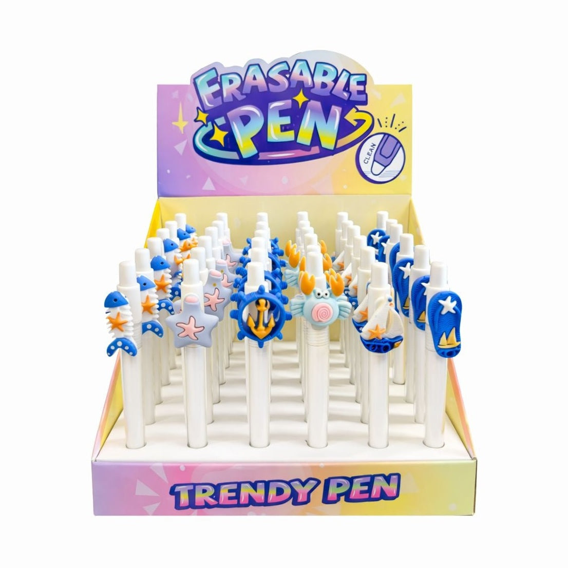 Set 36 pixuri cu brelocuri cu decor tematic marin,diverse culori