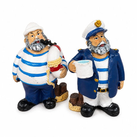 Set 4 Figurine Marinari Decorativi – Suvenir Nautic pentru Casă și Birou