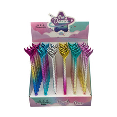 Set 48 Pix cu Gel Sirena – Design Magic si Scriere Cursiva, Ideal pentru Scoala
