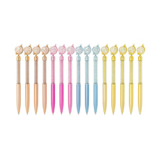 Set 48 Pixuri Globe Ballpoint Pen , Pixuri Cu Glob 3D si Sclipici