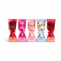 Set 5 flori artificiale cu ambalaj cadou, bucata, Happy Every Day, 24.5 x 9.5 cm