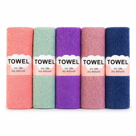 Set 5 prosoape bucătărie microfibră 30x70 cm – lavete pufoase, ultra absorbante, culori diverse