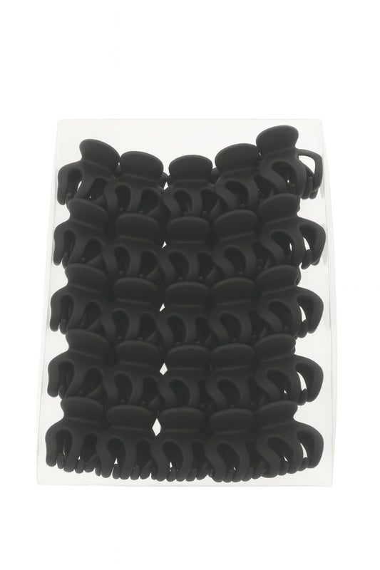 Set 50 Clamute Par Mini Matte Negre , Accesorii Rezistente pentru Coafuri