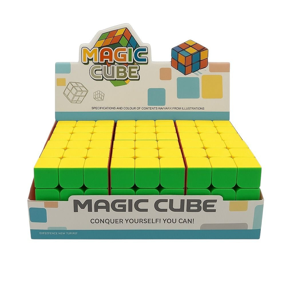 Set 6 Cuburi 3x3 Speed Cube Colorat , Joc Puzzle Antistres pentru Copii si Adulti