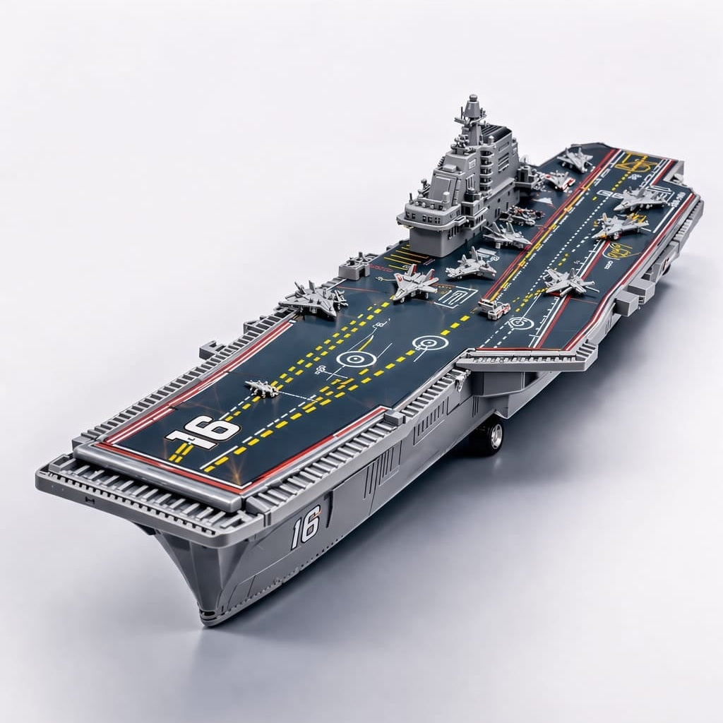 Set 6 Portavion jucarie metalic tip Aircraft Carrier model realist