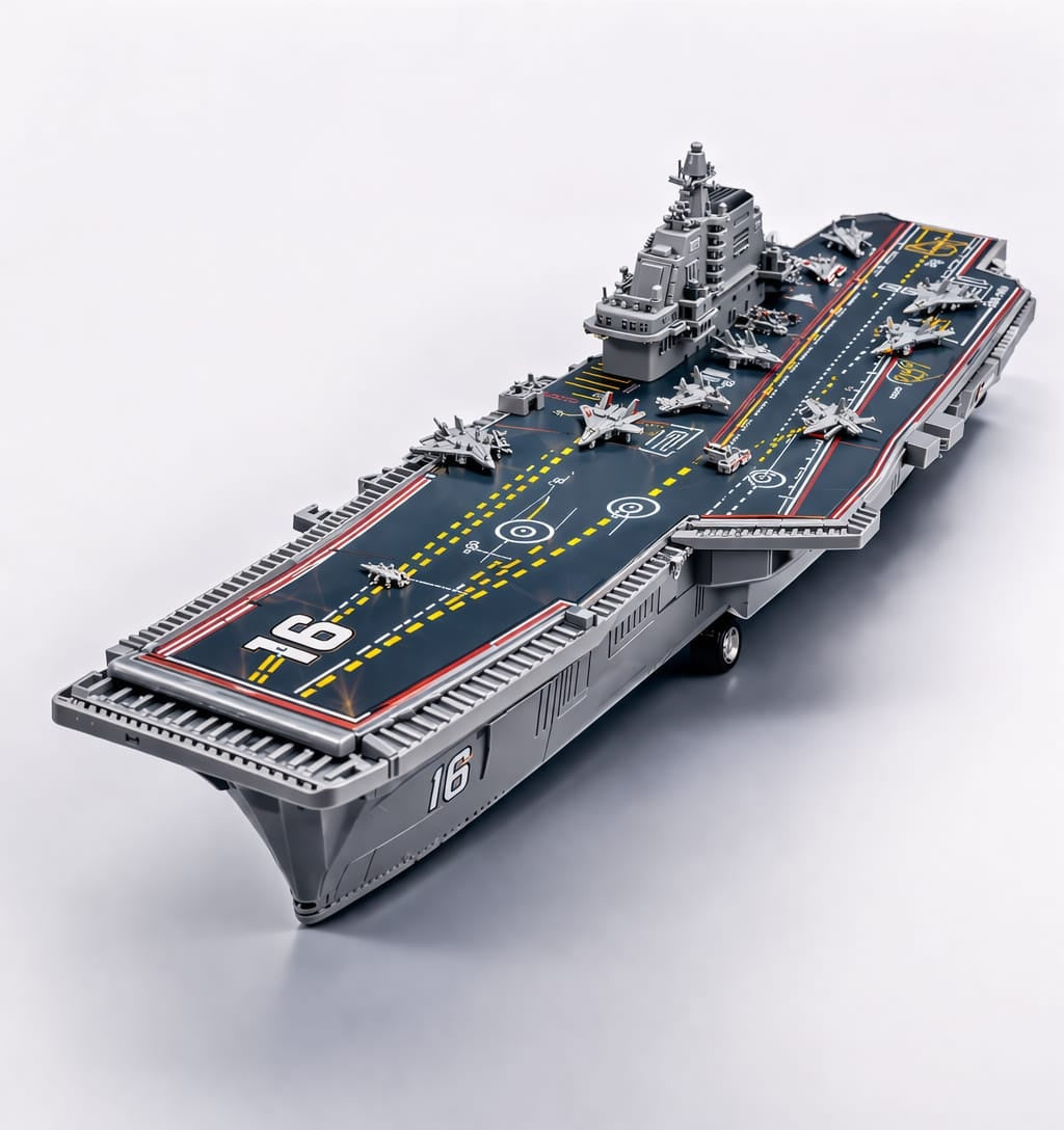 Set 6 Portavion jucarie metalic tip Aircraft Carrier model realist