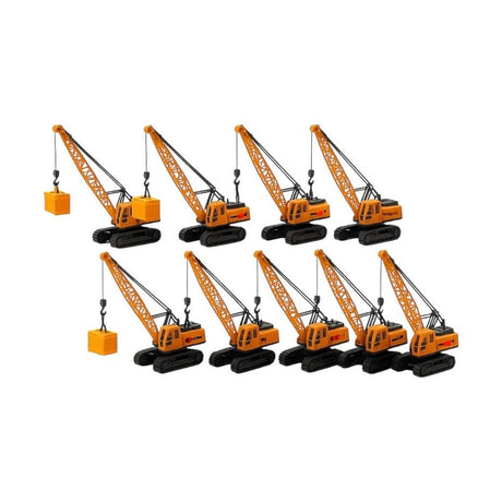 Set 8 buc Macara jucarie din plastic cu brat mobil , vehicul constructii pentru copii