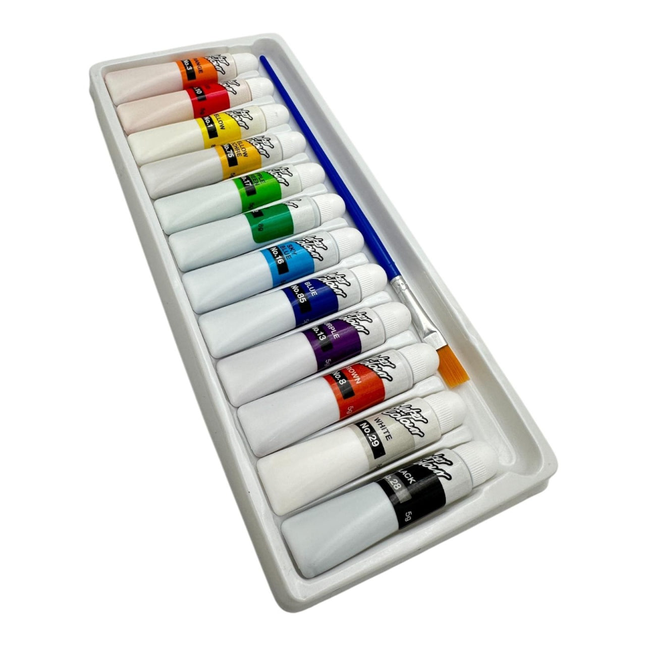 Set acuarele tempera 12 culori , vopsele intense pentru pictura si activitati creative,