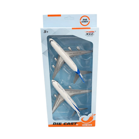 Set Avioane Metalice Die-cast, Piese de Plastic, 14x13x4.8 cm, Model 1210-W46