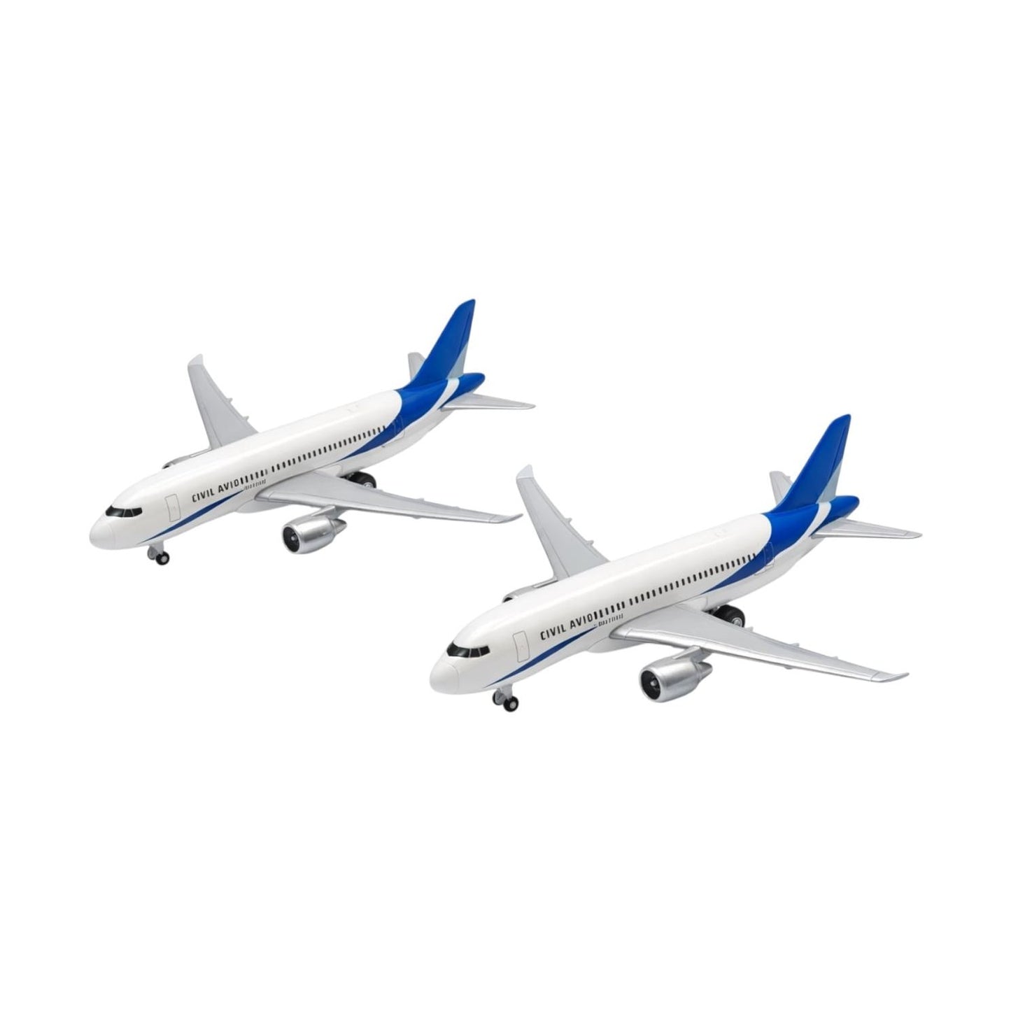 Set Avioane Metalice Die-cast, Piese de Plastic, 14x13x4.8 cm, Model 1210-W46