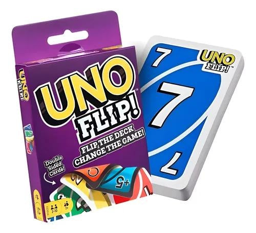 Set Cărți de Joc UNO FLIP, Model LY-013, Carton, Joc Interactiv pentru Familie