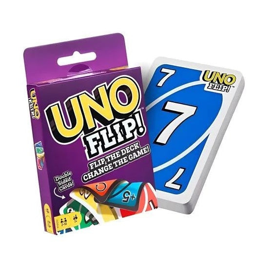 Set Cărți de Joc UNO FLIP, Model LY-013, Carton, Joc Interactiv pentru Familie