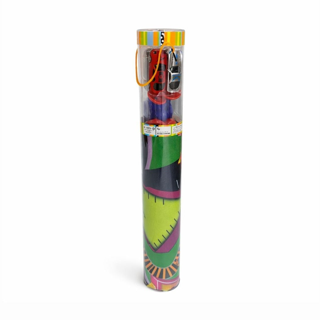 Set covoras joaca oras cu masini si indicatoare, pliabil, tub depozitare 52x8 cm