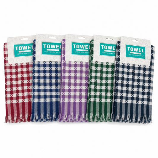 Set de 3 Prosoape de Bucătărie din bumbac 40x55cm – Prosoape Absorbante Multicolore,Culori Asortate
