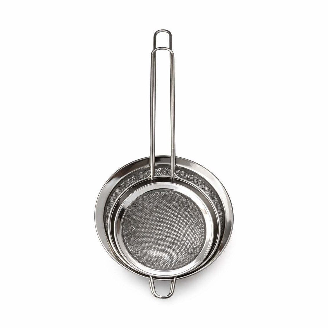 Set de 3 site bucatarie inox, strecuratoare metalica pentru faina, ceai si alimente