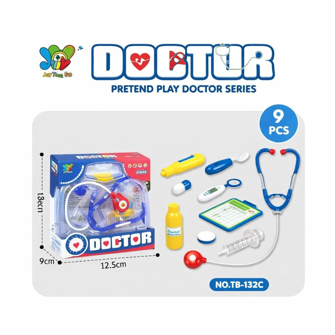 Set de doctor pentru copii-accesorii medicale 9 piese multicolor