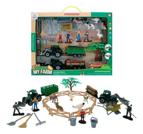 Set ferma cu tractor, animale si accesorii, Welcome to my farm