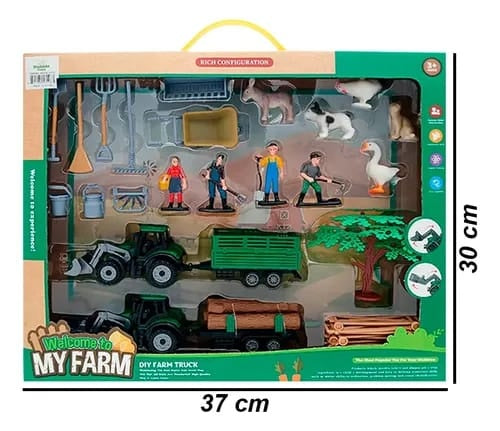 Set ferma cu tractor, animale si accesorii, Welcome to my farm
