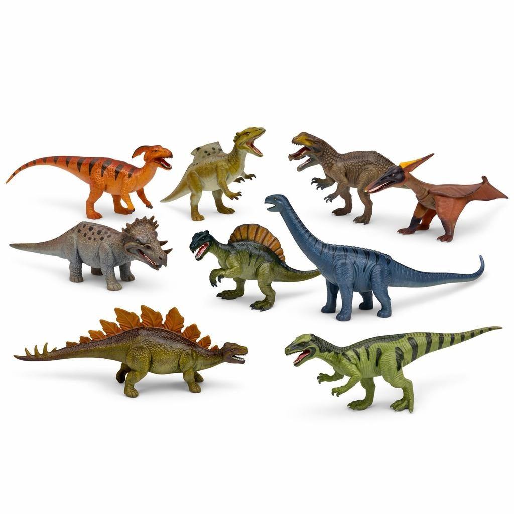 Set figurine dinozauri 12 piese, jucarii educative copii, colectie Dinosaur World