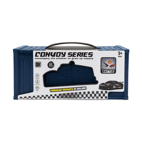 Set Jucarie Camion , Convoy Series Container Car, 23x10 cm, pentru copii 3+
