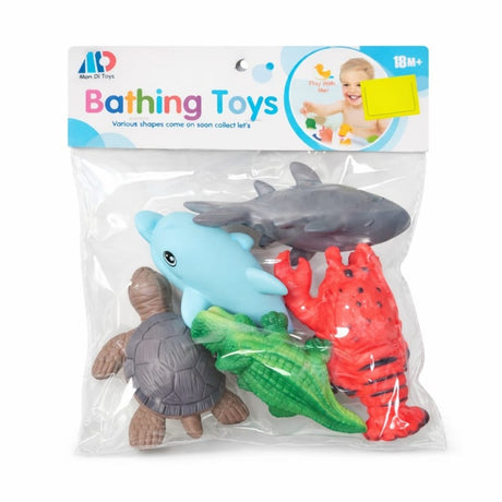 Set jucarii baie animale marine 5 piese, jucarie baie bebe copii 18 luni+