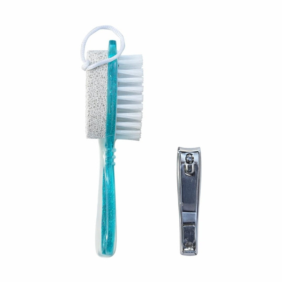 Set pentru pedichiură 4 în 1 cu perie pentru curățare