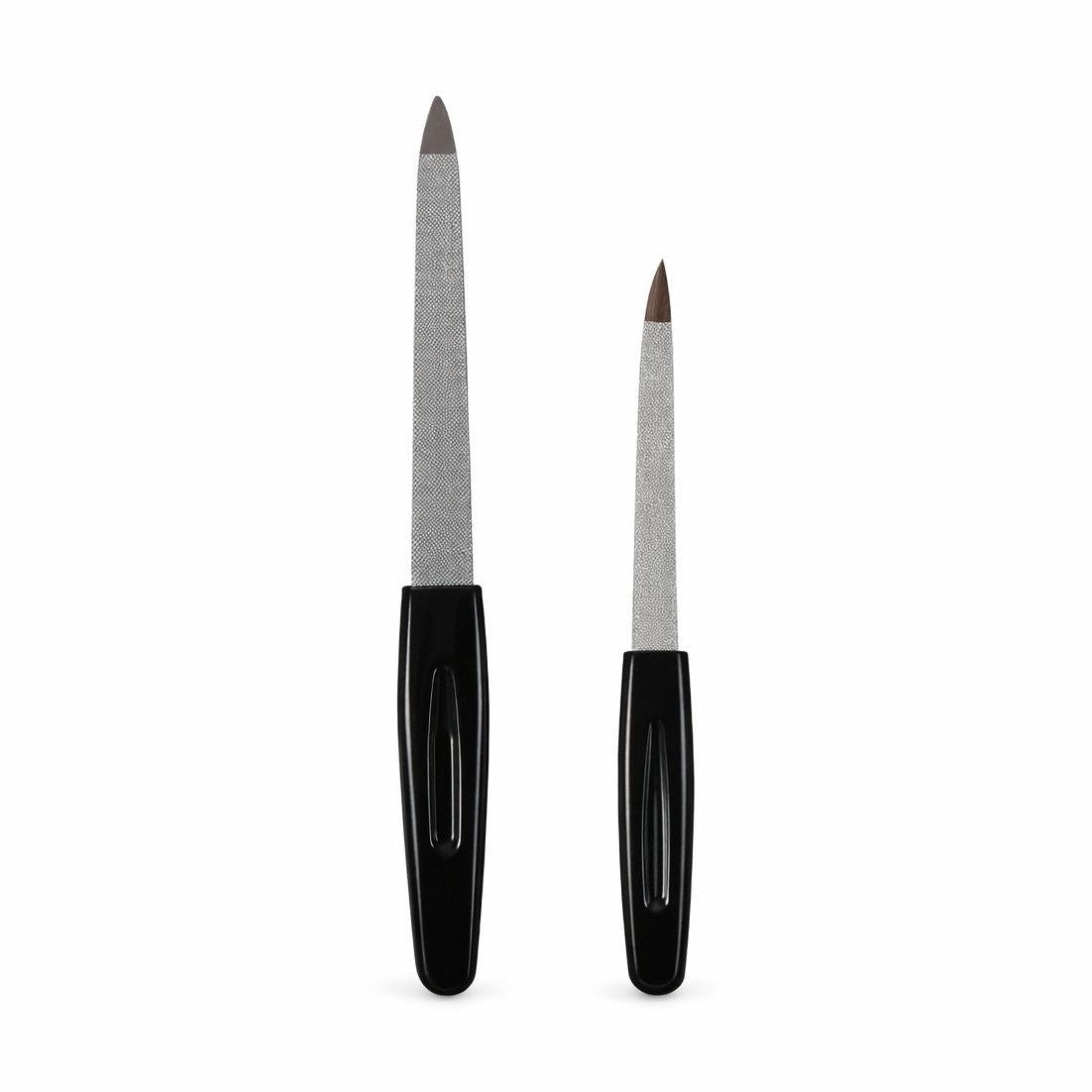 Set pile de unghii profesionale din metal pentru manichiură și pedichiură, 2 bucati