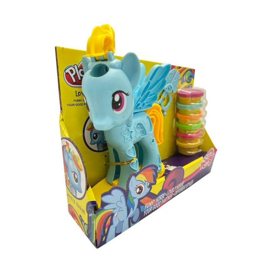 Set Unicorn cu plastilina pentru copii , creatie si joaca creativa 30 cm, modelare 3D si indemanare,