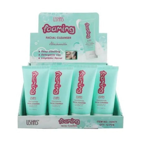 Spuma de Curatare Faciala USHAS cu Niacinamida 120ml , Curatare Profunda si Hidratare